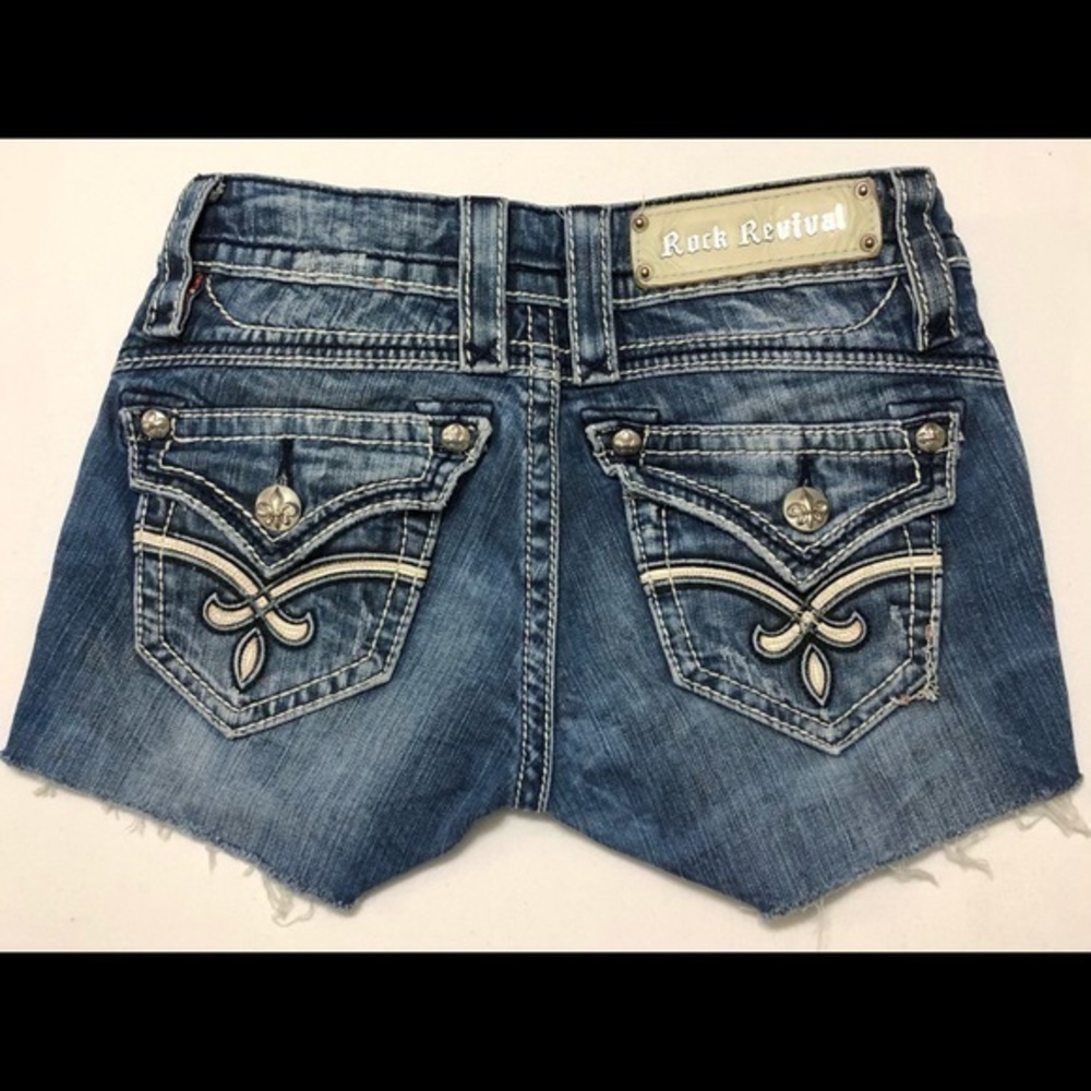 Rock Revival Jasmine Raw Hems Shorts